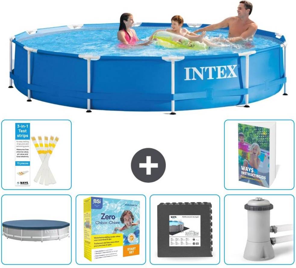 Intex Frame Pool Rund 366x76 cm 7-teilig S85
