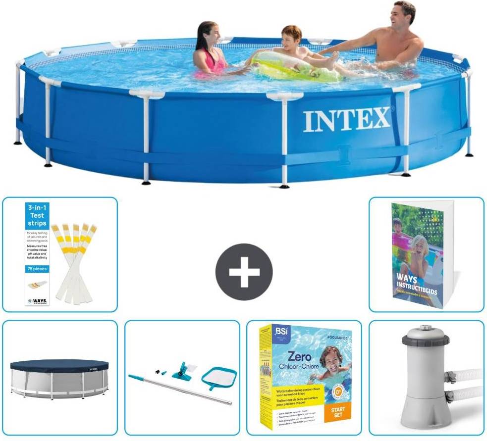 Intex Frame Pool Rund 366x76 cm 7-teilig S28