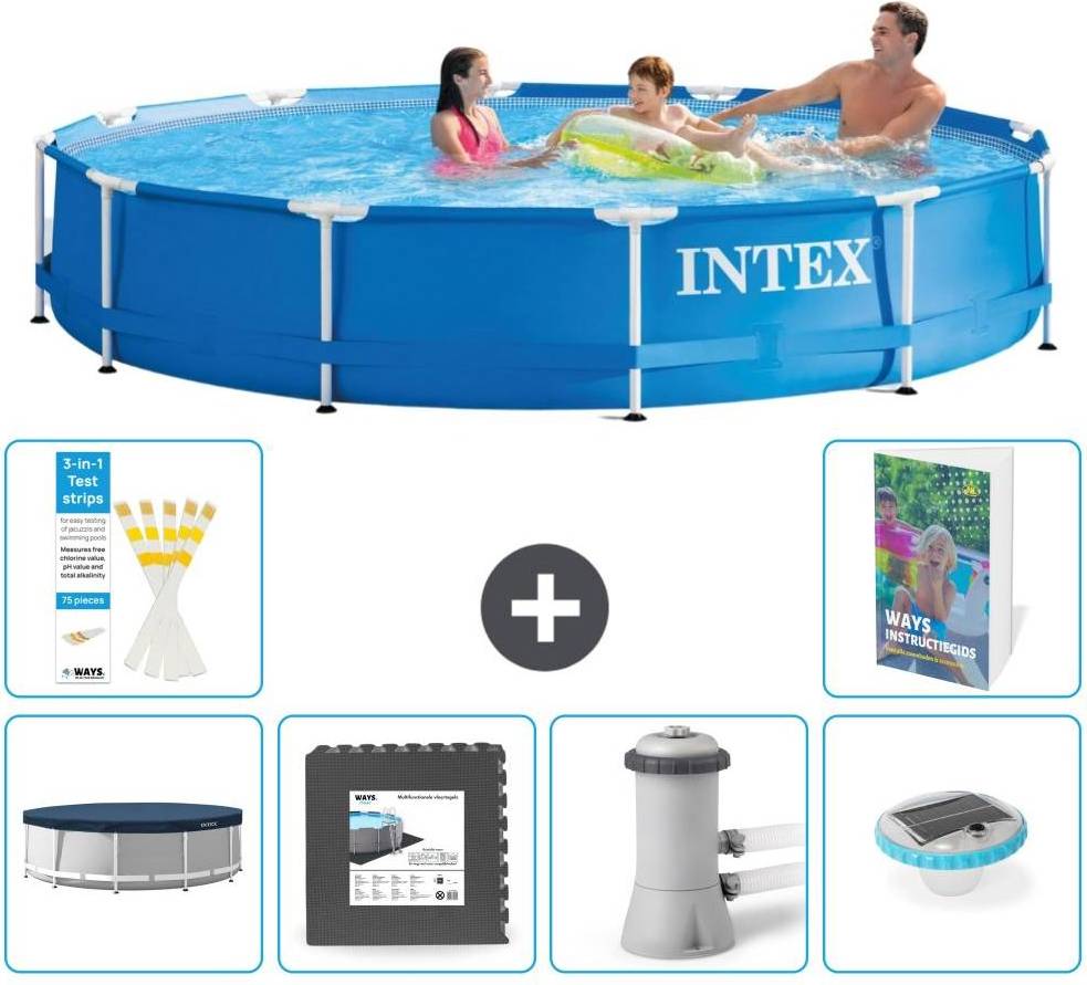 Intex Frame Pool Rund 366x76 cm 7-teilig S86