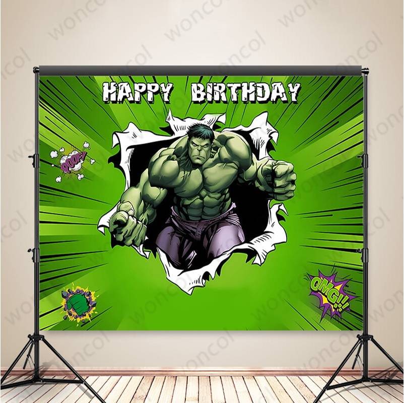 Custom Hulk Photo Backdrop