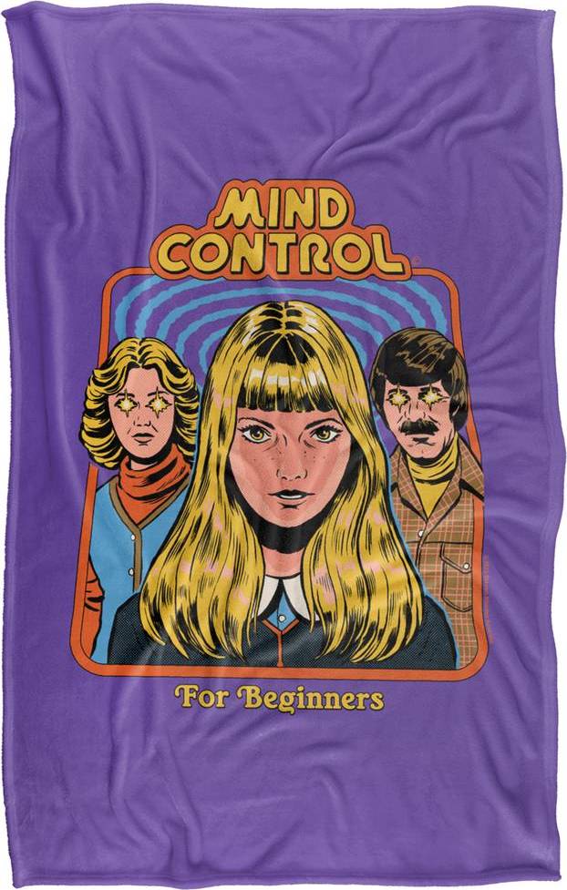 Steven Rhodes Mind Control Super Soft Throw Blanket Small Blankets Multicolour