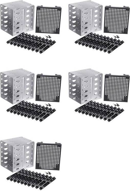 Hdd cage 5.25 Inch to 5 x 3.5 Inch HDD Cage Rack Adapter