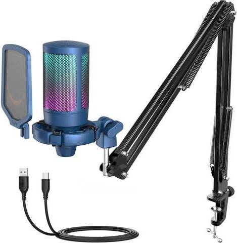 Streaming microphone Piskekat Fifine USB Gaming Streaming Recording PC Microphone Kit