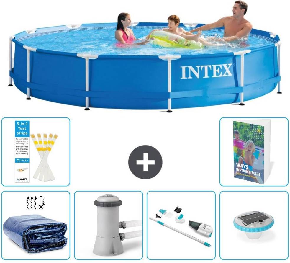 Intex Frame Pool Rund 366x76 cm 7-teilig S81
