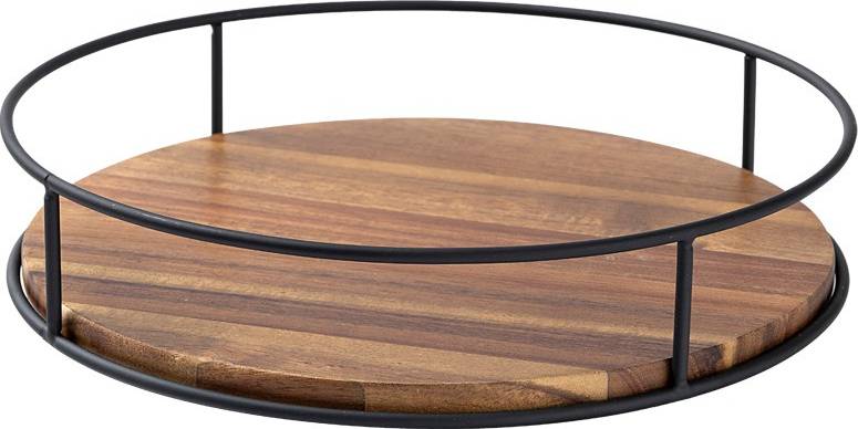 INF Solid Wood Desktop Rotating Storage Tray 7 Inches
