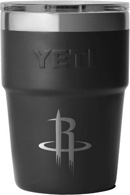 Yeti Black Houston Rockets 16oz Rambler Stackable