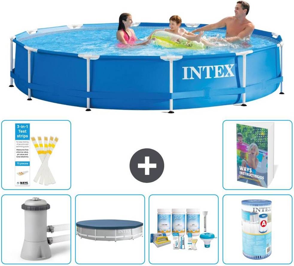 Intex Frame Pool Rund 366x76 cm 7-teilig S208