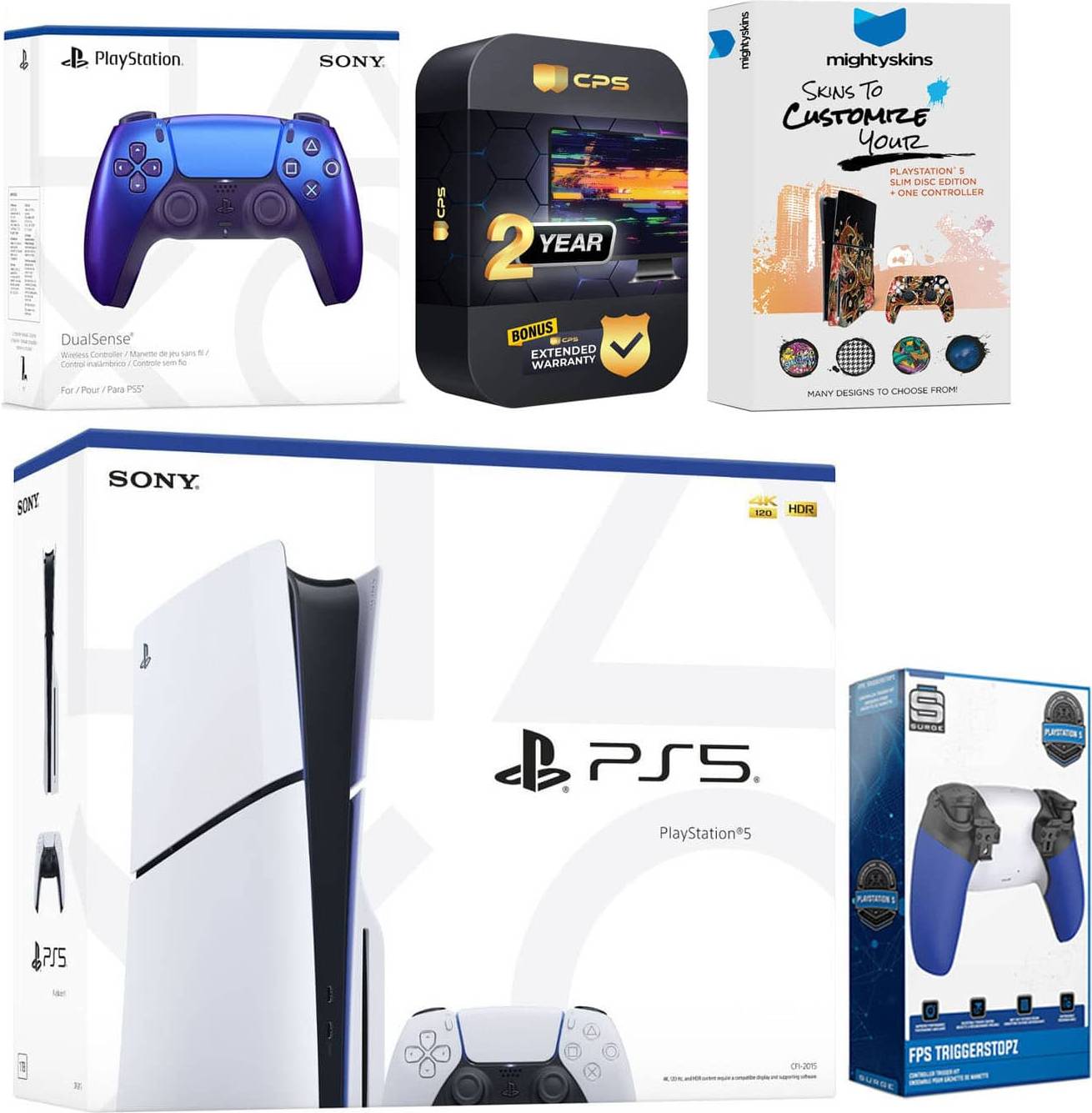 Playstation 5 disc console Sony Playstation 5 Slim Disc Extra Controller Kit