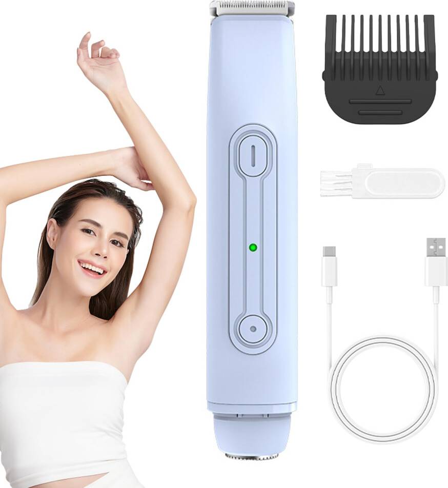 Waterproof Rechargeable Dual Head Bikini Razor