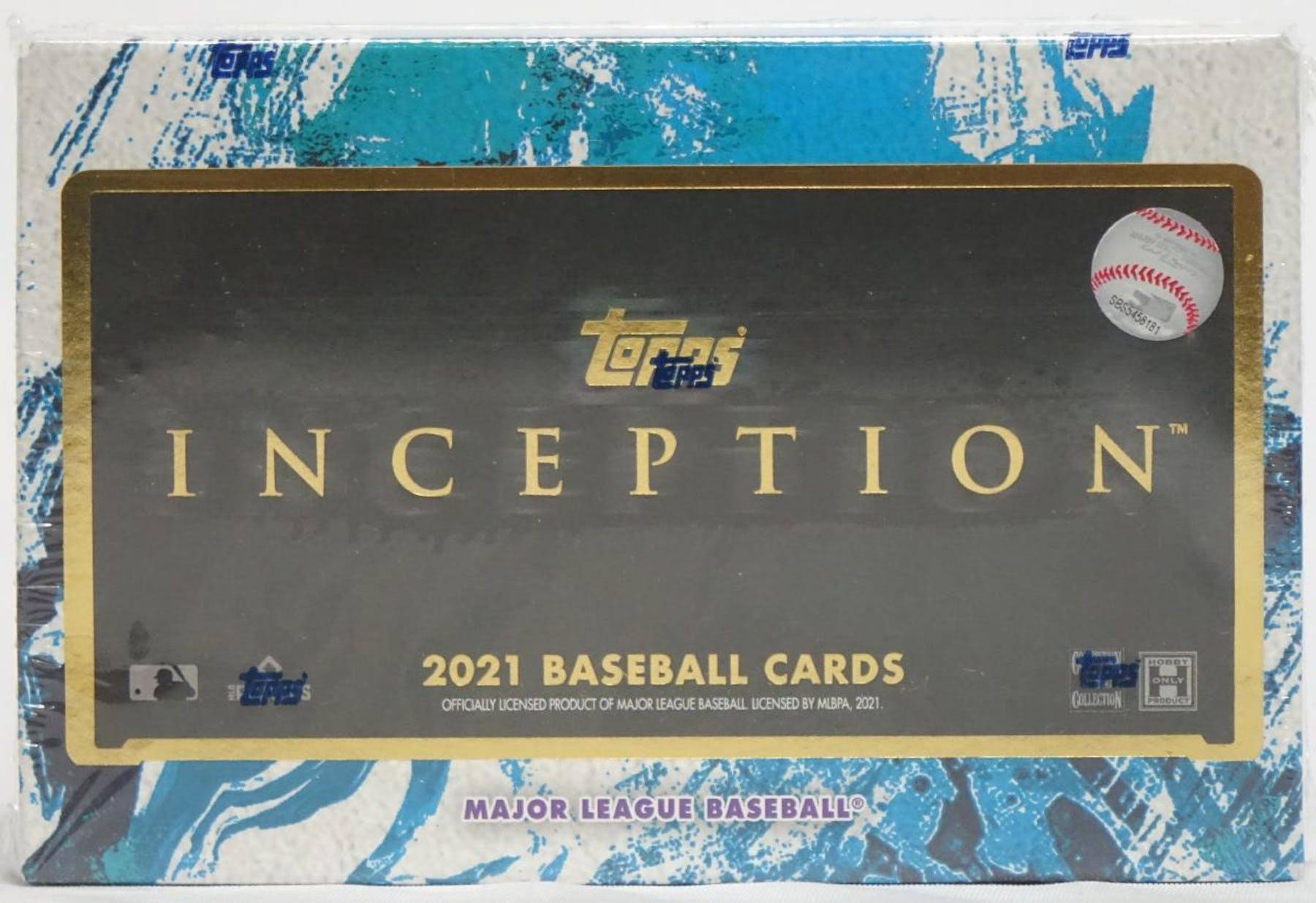 Baseball hobby box topps Topps 2021 Inception Baseball Hobby Box