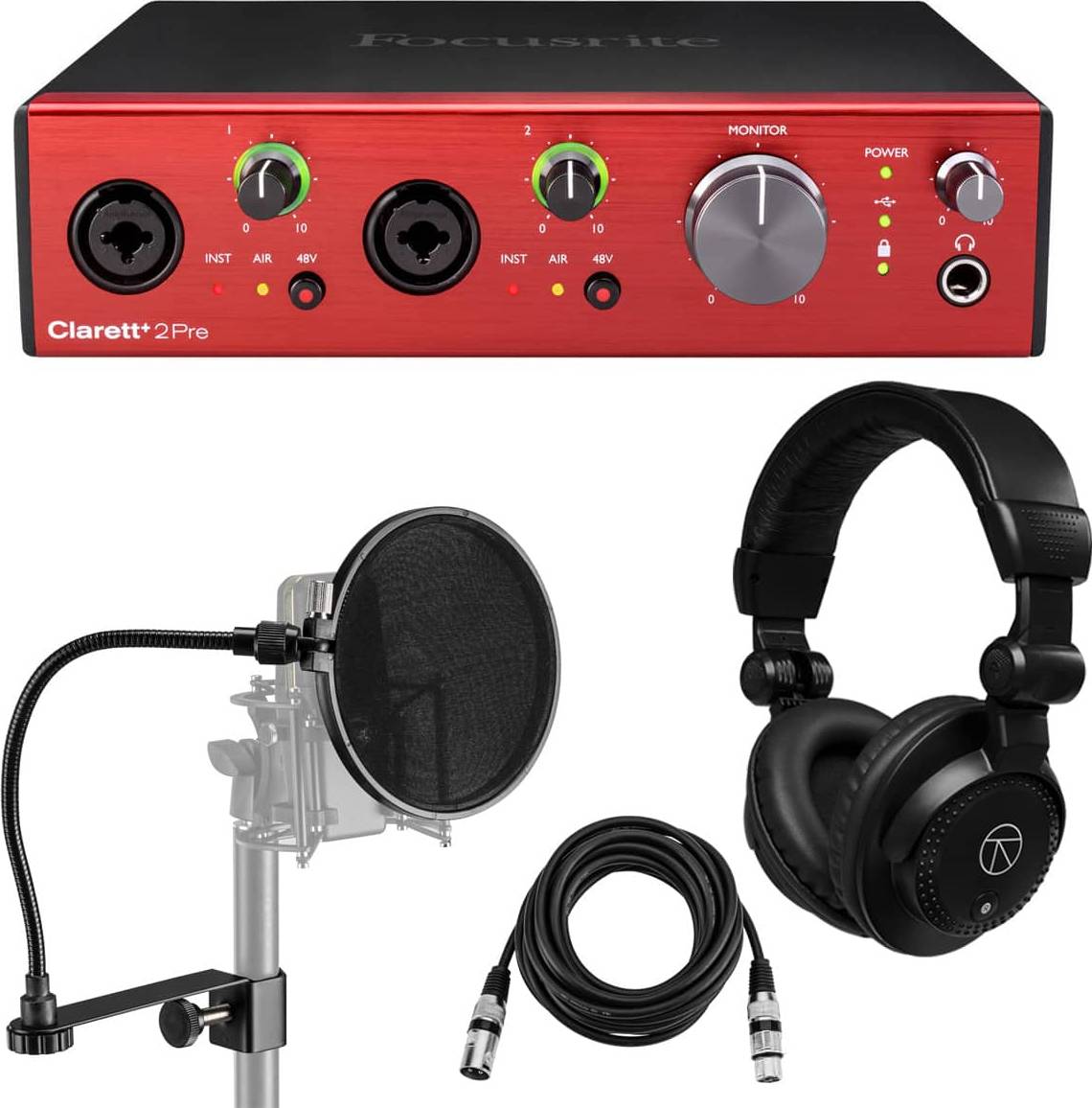 Focusrite audio interface Focusrite Clarett+ 2Pre 8-Channel 10-In 4-Out Audio Interface