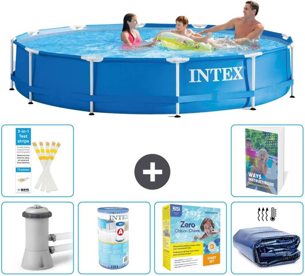 Intex Frame Pool Rund 366x76 cm 7-teilig S224