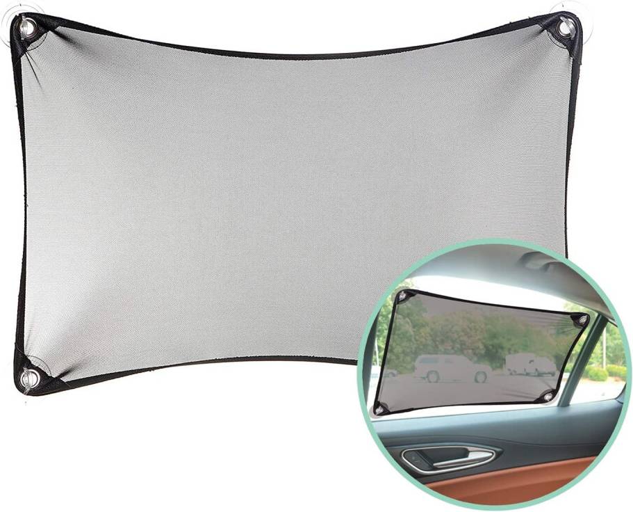 Mixed Chicks Custom Fit Car Window Shade Stretchable Sun Protector Visor