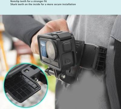 Action Camera Backpack Strap Mount