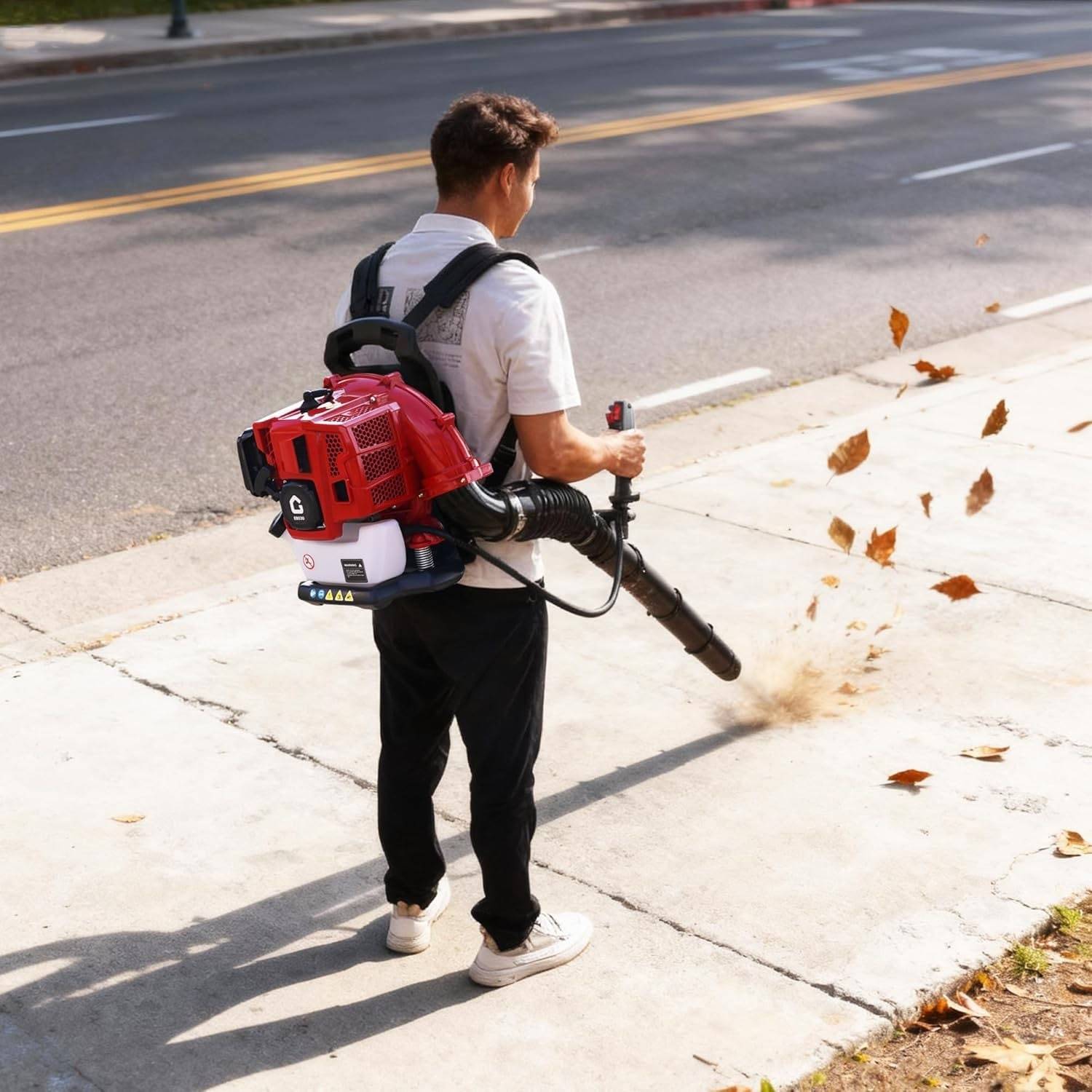 Backpack leaf blower Garvee Backpack Leaf Blower 52 Cc - Multicolour