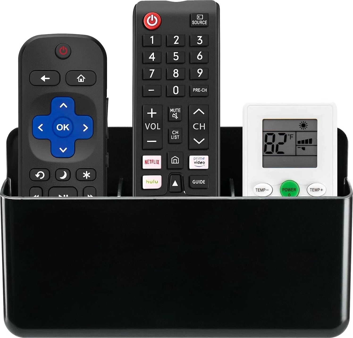 3 Slot Adjustable Remote Control Holder