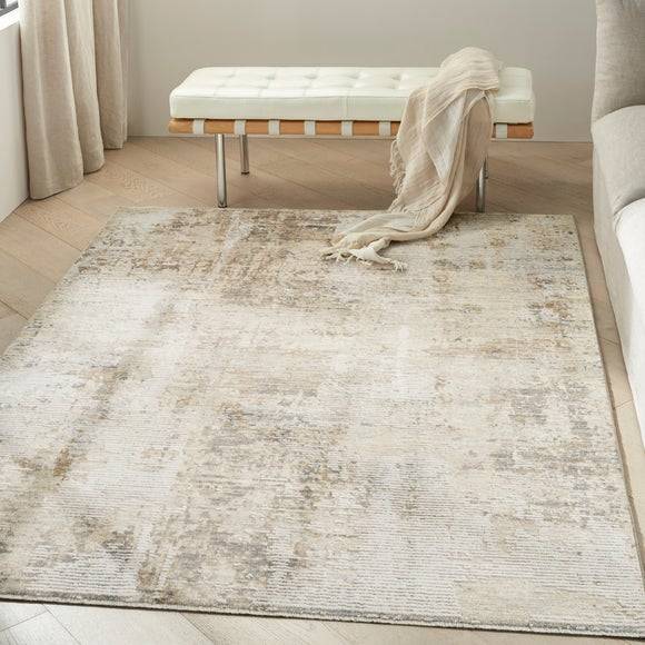 Calvin Klein Summit Abstract Rug Natural cm