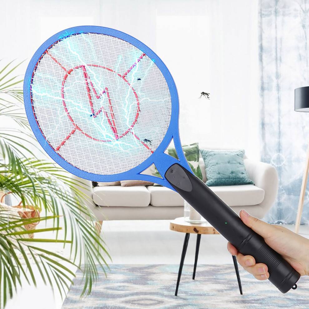 Compact Electric Fly Swatter Portable Rechargeable Bug Zapper