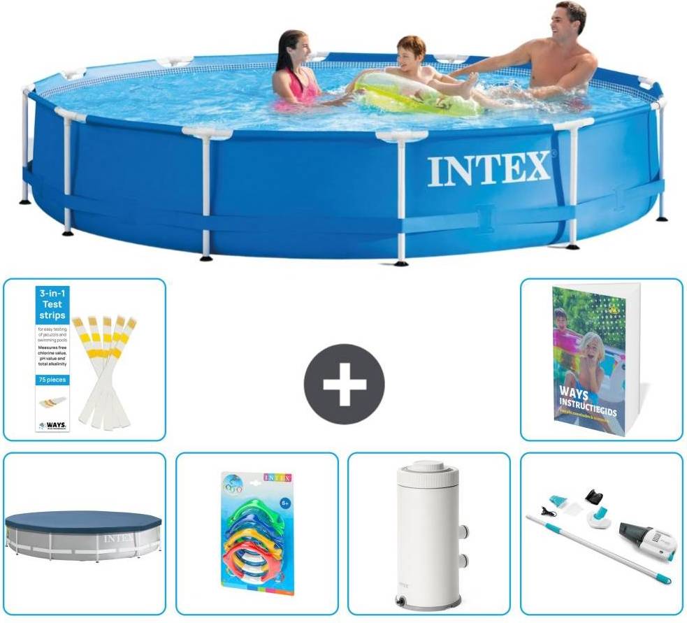 Intex Frame Pool Rund 366x76 cm 7-teilig S95