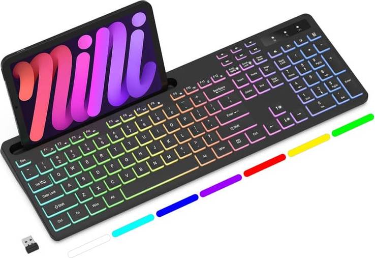 RGB Wireless Full-Size Rechargeable Keyboard