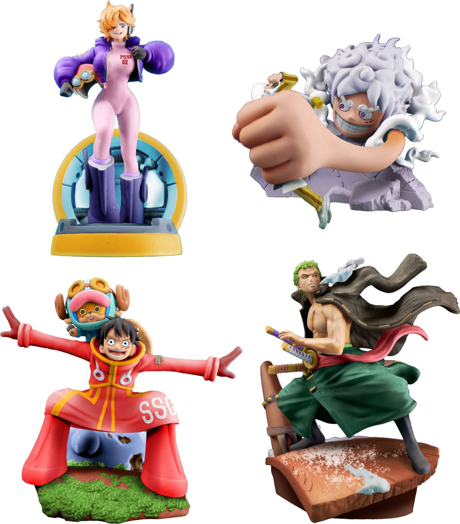 Petitrama PVC Mini Statue Logbox Re Birth Egghead Set