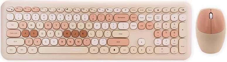 Retro 110-Key Wireless Keyboard Mouse Combo