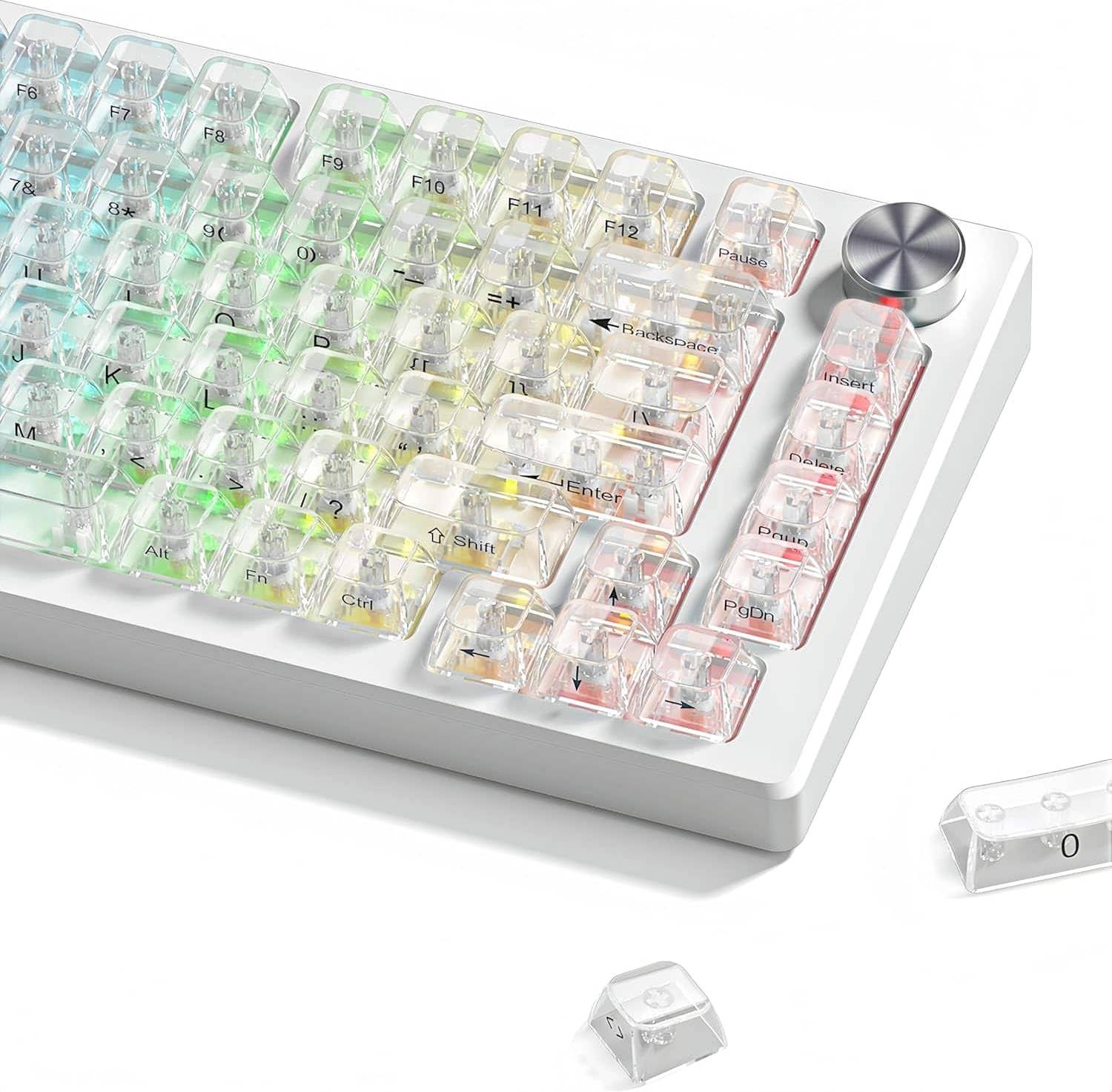 Clear Transparent Crystal Keycap Set