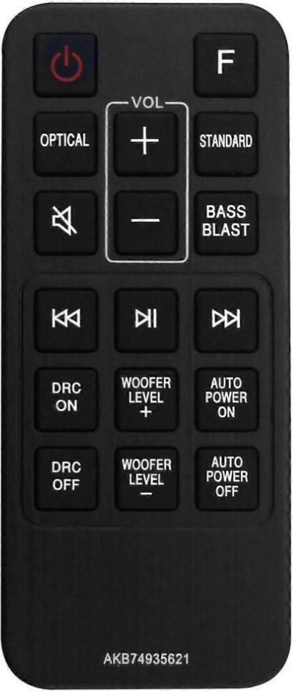 Remote Control for LG Sound Bar SJ2