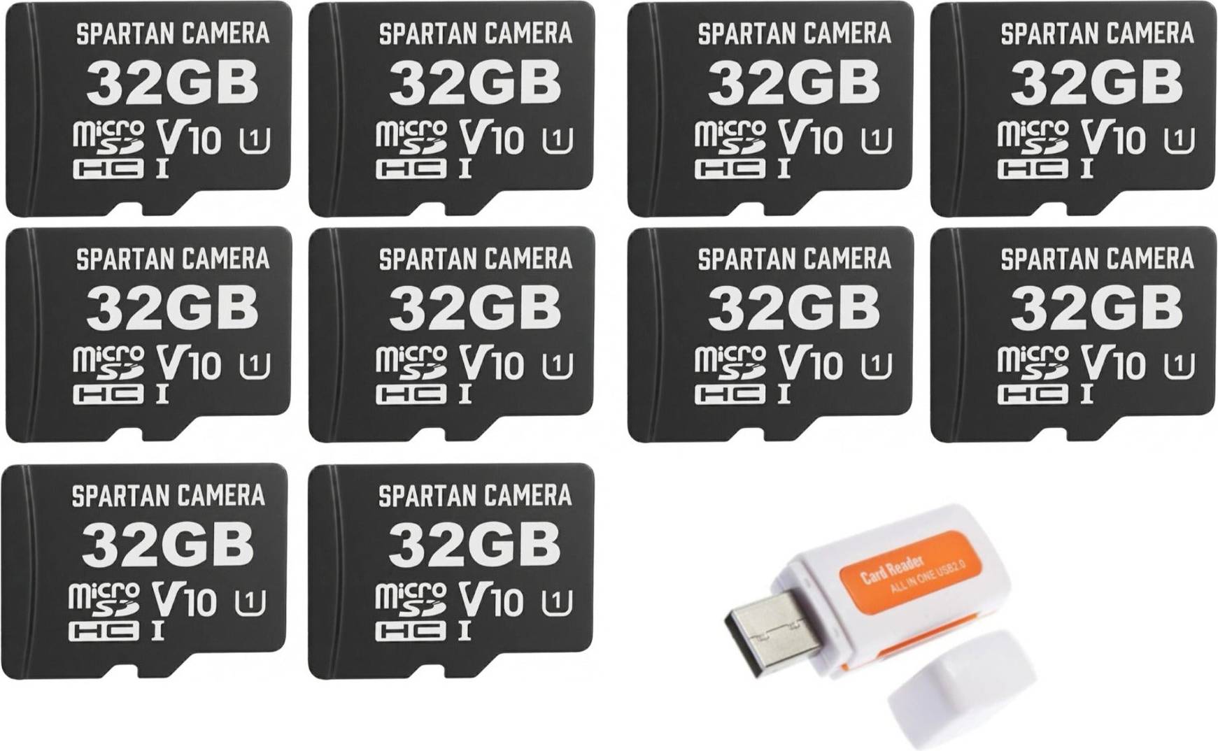 32GB Micro Memory Card with Adapter and Reader Bundle