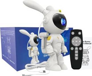 Space Rabbit LED Starry Sky Projector White Night Light