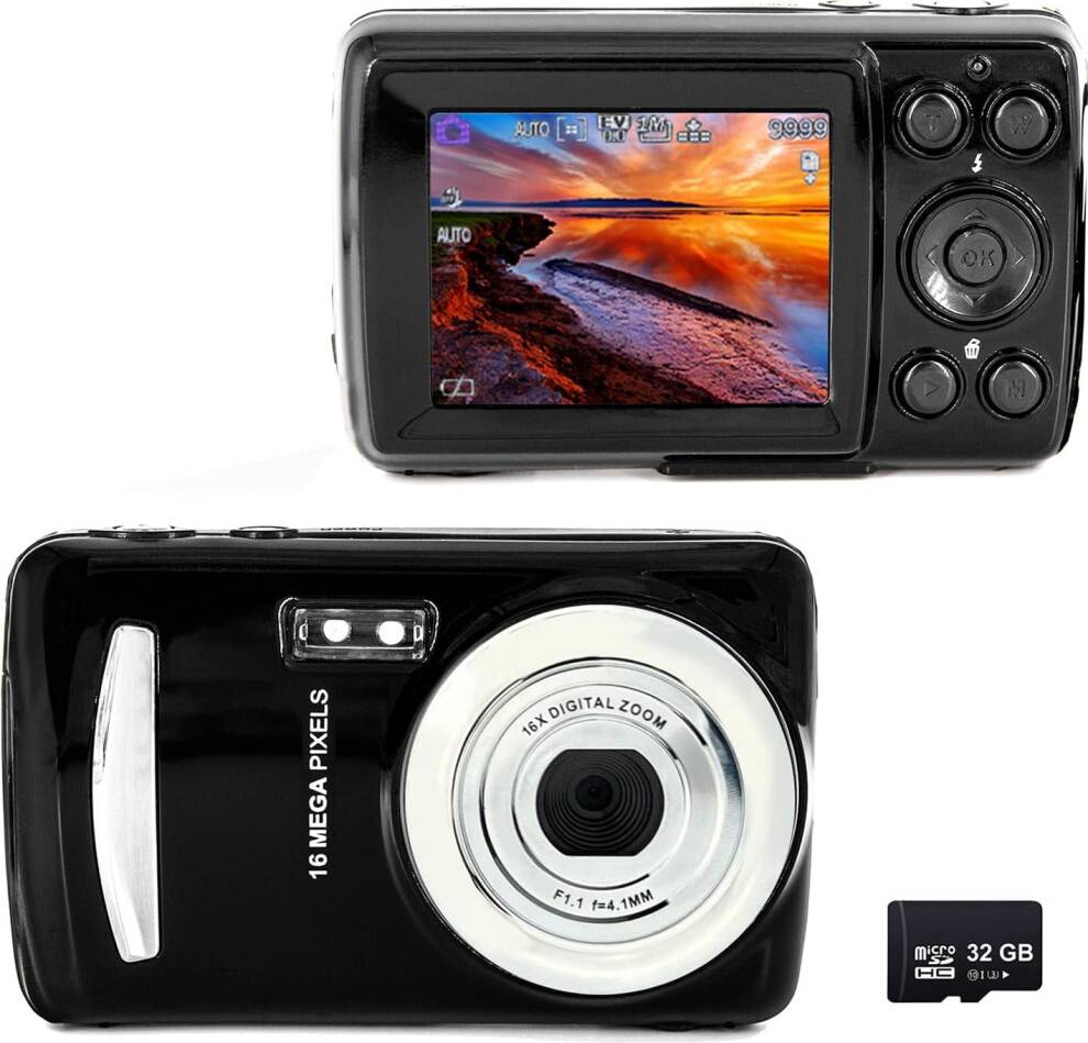 16MP Megapixel Compact Digital Photo Video Camera