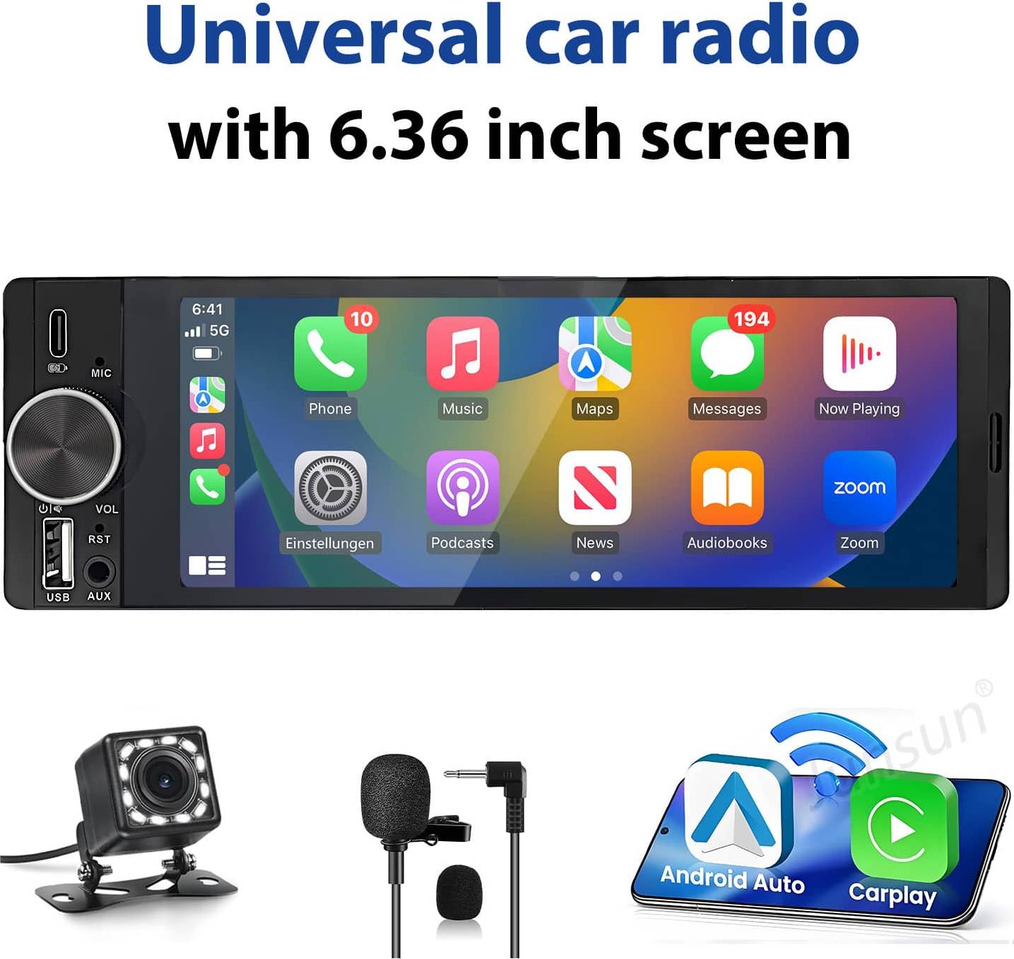 Microphone Rear Camera 6.36 Touchscreen