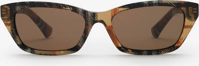 Burberry Gradient Check Rectangular Sunglasses