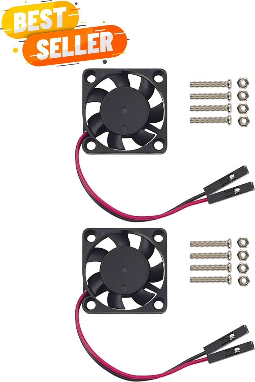 Brushless Raspberry Pi Fan 30x30x7mm 2-Pack