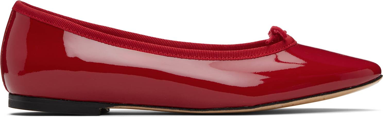 Ballerines Cendrillon Rouges Bout Pointu