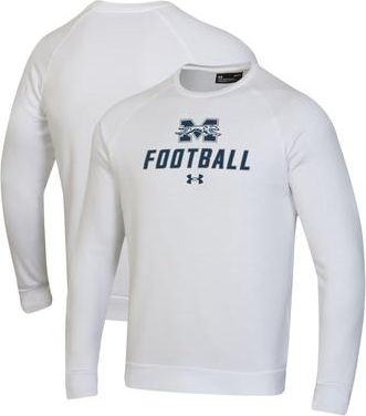 Under Armour Football Rival Fleece Raglan Pullover - White