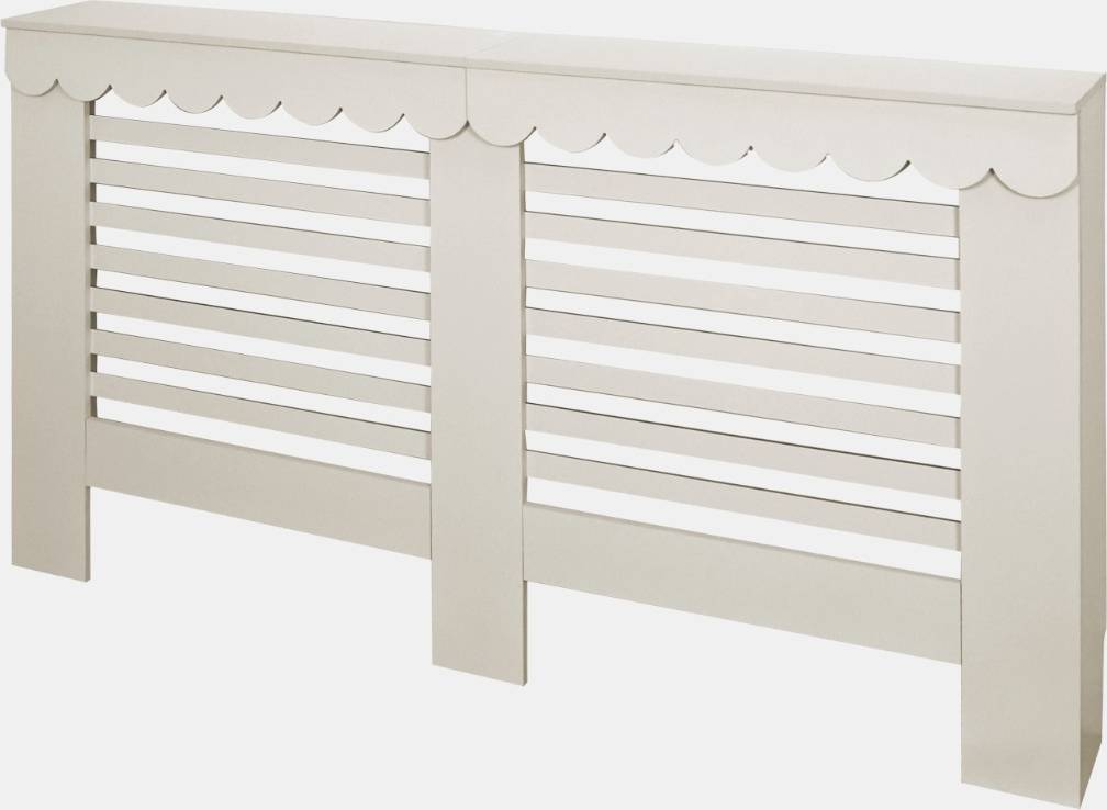 Medium Scallop Radiator Cover Cream