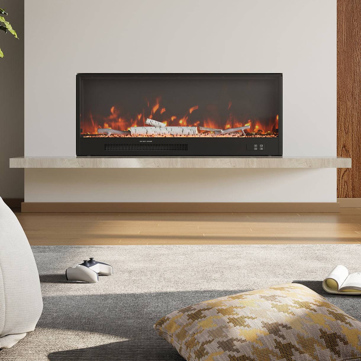 Electric Fireplace with Remote Control