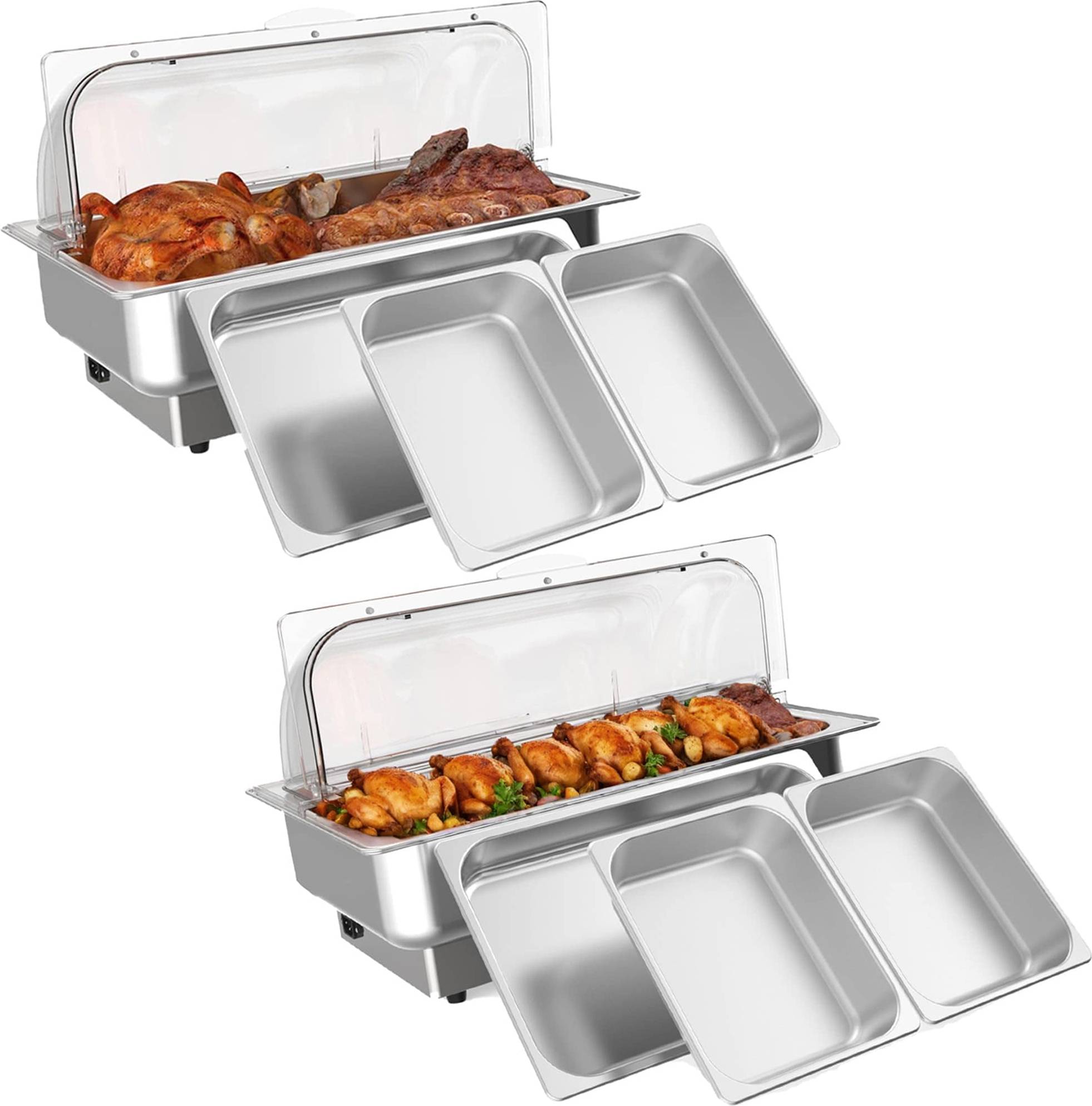 Heaters Garvee Life Rectangular Electric Chafing Dish Buffet Set