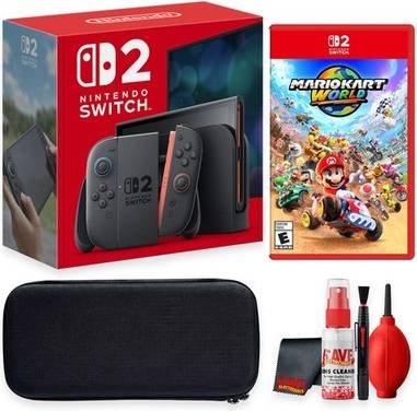 Nintendo switch 2 bundle Nintendo Switch 2 Console Bundle with Case Cleaning Kit