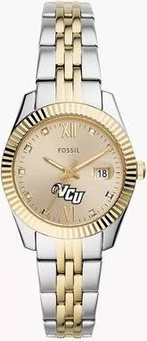 Fossil VCU Rams Scarlette Two-Tone Stainless Steel Watch
