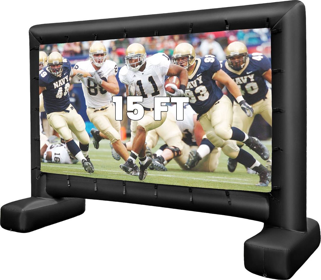 Inflatable projector screen SlickBlue Inflatable Outdoor Backyard Projector Movie Screen