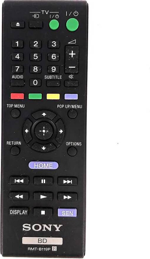 Sony RMT-B119P Blu-ray DVD Remote Control
