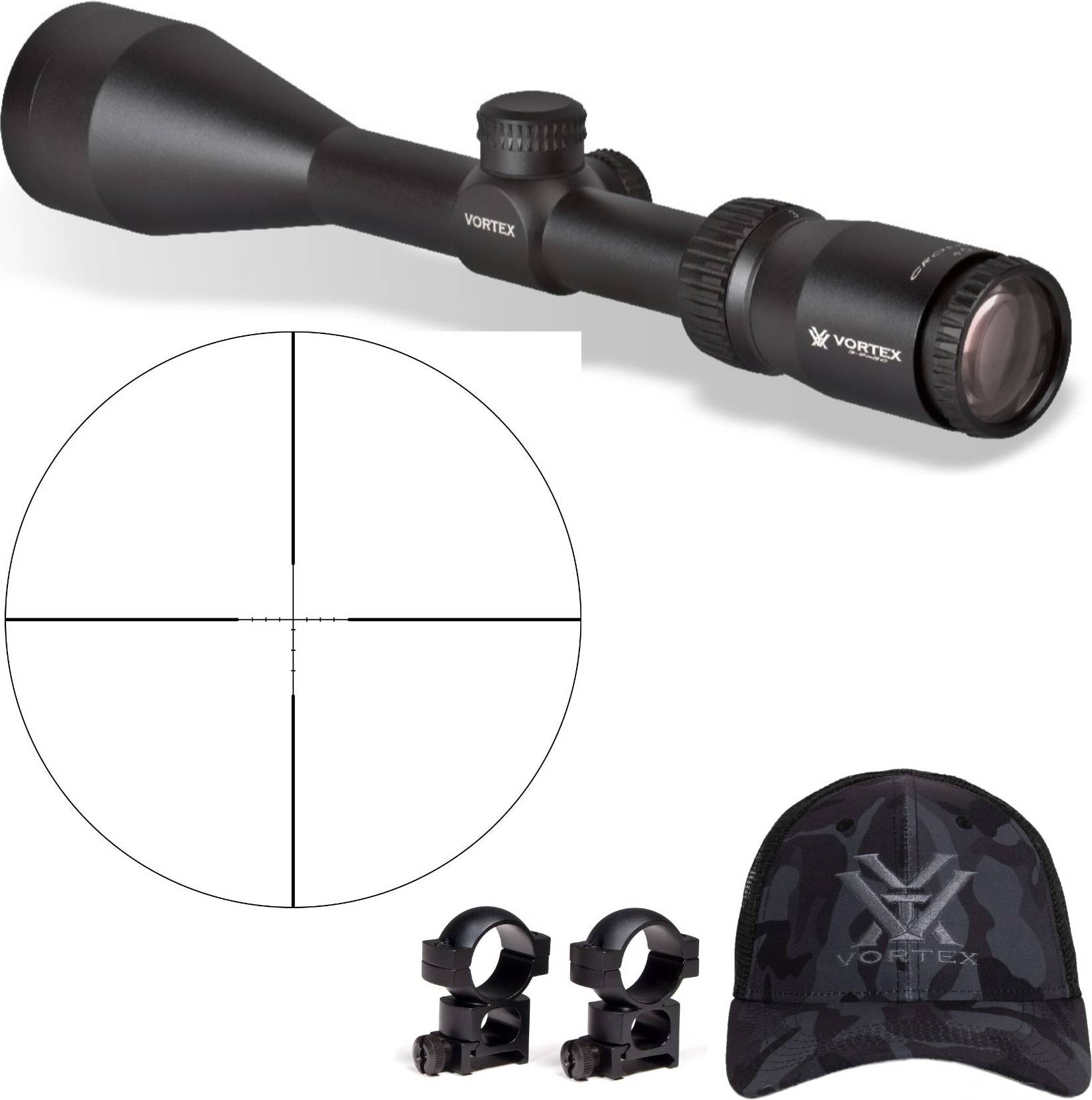 Vortex Optics Crossfire II Riflescope with 1in Rings