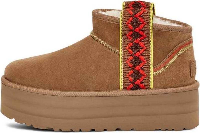 Ugg platform mini UGG Classic Ultra Mini Braid Platform - Chestnut