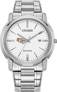 Citizen Silver VCU Rams White Dial Watch