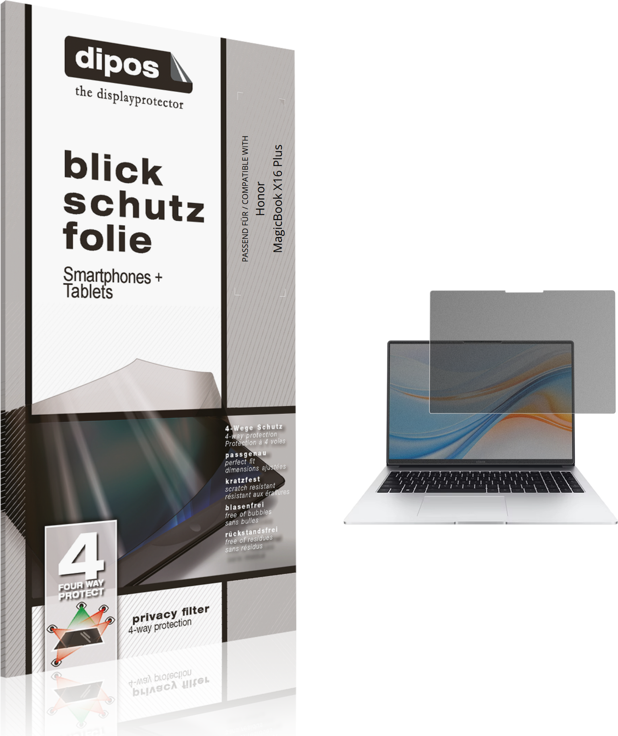 Dipos Honor Magicbook X16 Plus Privacy Filter Screen Protector