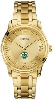 Bulova Colorado State Rams Gold-Tone Watch