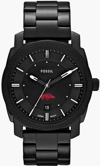 Fossil Arkansas Razorbacks Machine Stainless Steel Watch