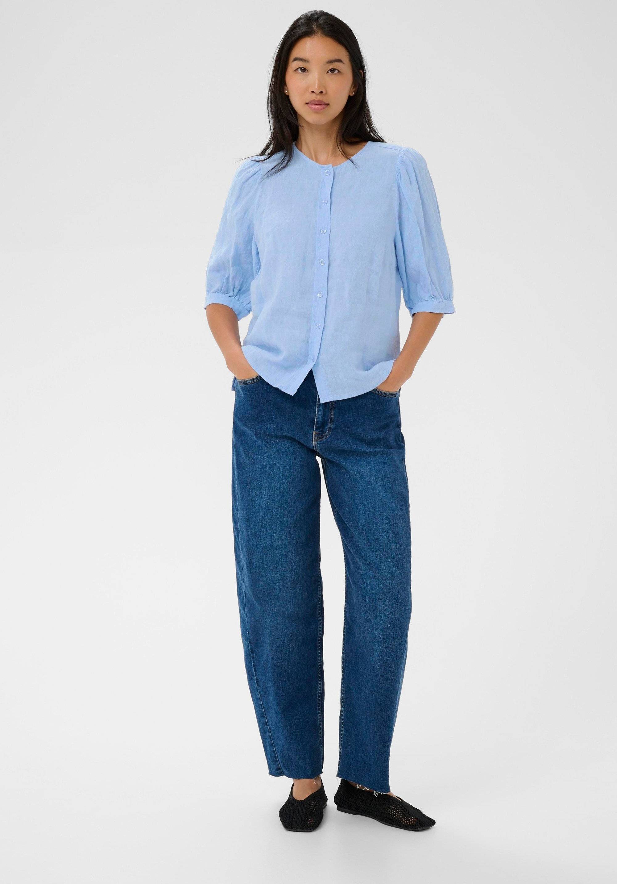 Part Two Azra Linen Skjorte - Blue